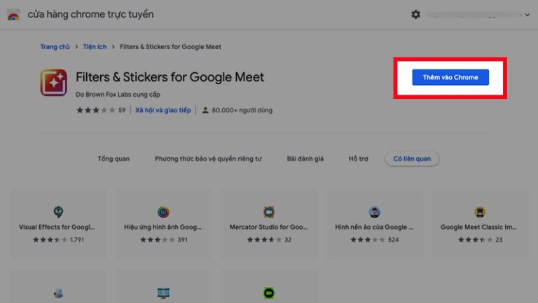 Hướng dẫn cách sử dụng filter sticker for google meet 